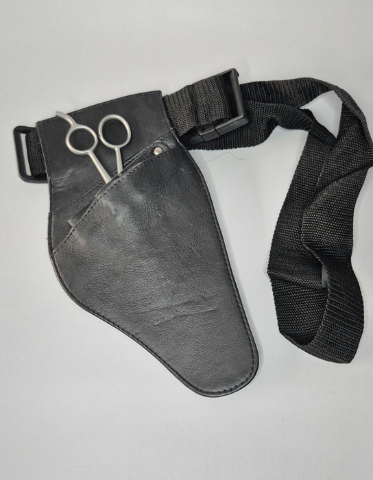 Leather holster for hair shears and tools