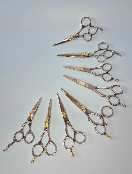 Left handed barber scissors 7"