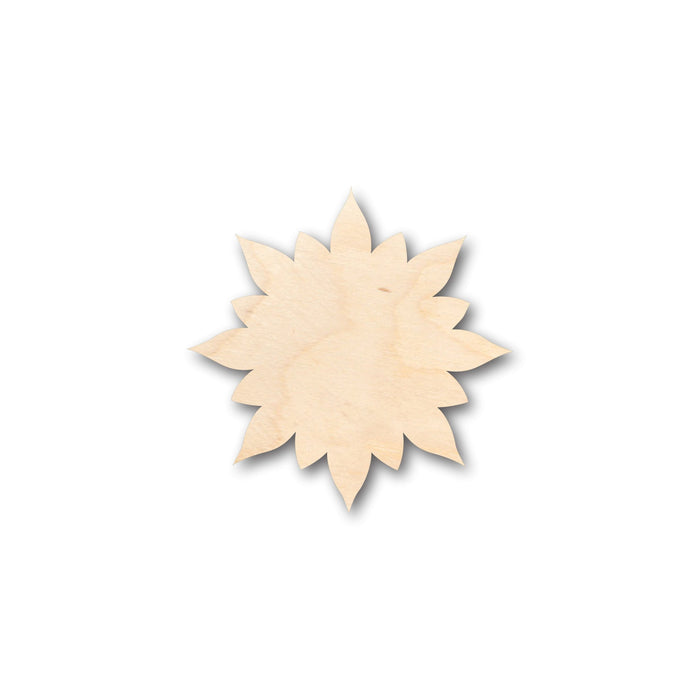 Unfinished Wood Flower Floral Starburst Shape - Craft - up to 46" DIY