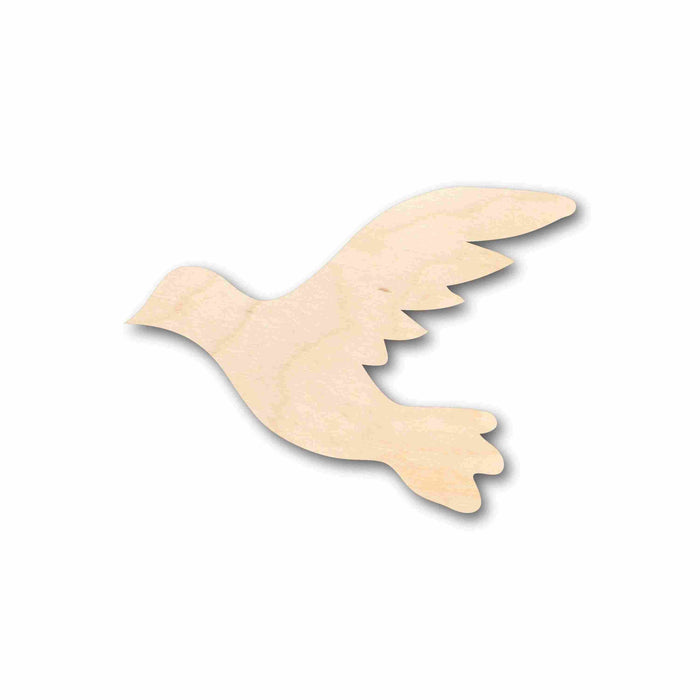 Unfinished Wood Flying Dove Pigeon Bird Silhouette - Craft- up to 46" DIY