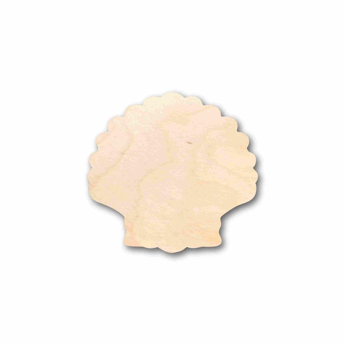 Unfinished Wood Sea Shell Clam Silhouette - Craft- up to 46