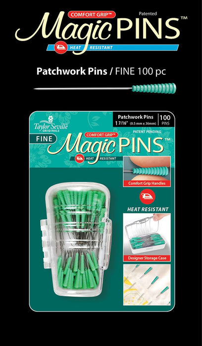 Tailor Mate Magic Fine Pins Patchwork 100pc