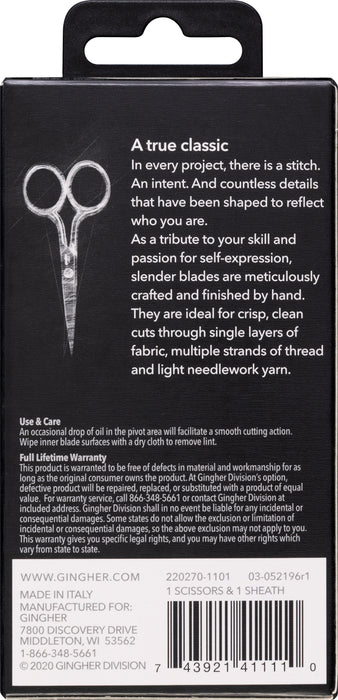 Gingher 4in Embroidery Scissor