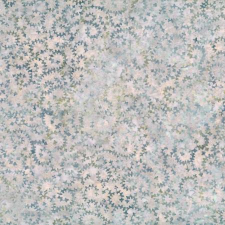WL Light Blue Diagonal Vine Batik