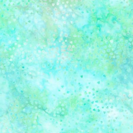 WL Cream/Blue Small Triangles Batik