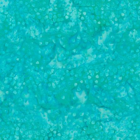 WL Teal/Aqua Small Triangles Batik