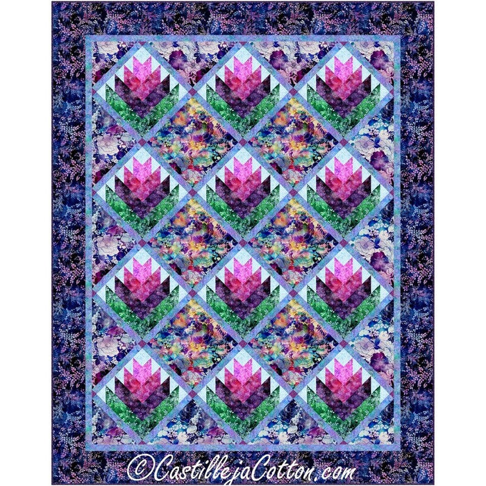 Springtime Log Cabins Downloadable Pattern