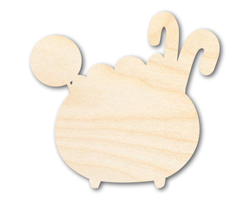 Unfinished Wood Candy Cauldron Shape - Craft - up to 46"