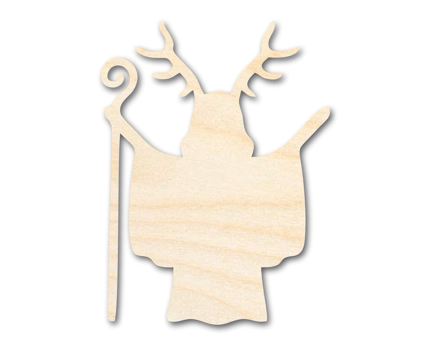Unfinished Wood Shaman Shape - Craft - up to 46"