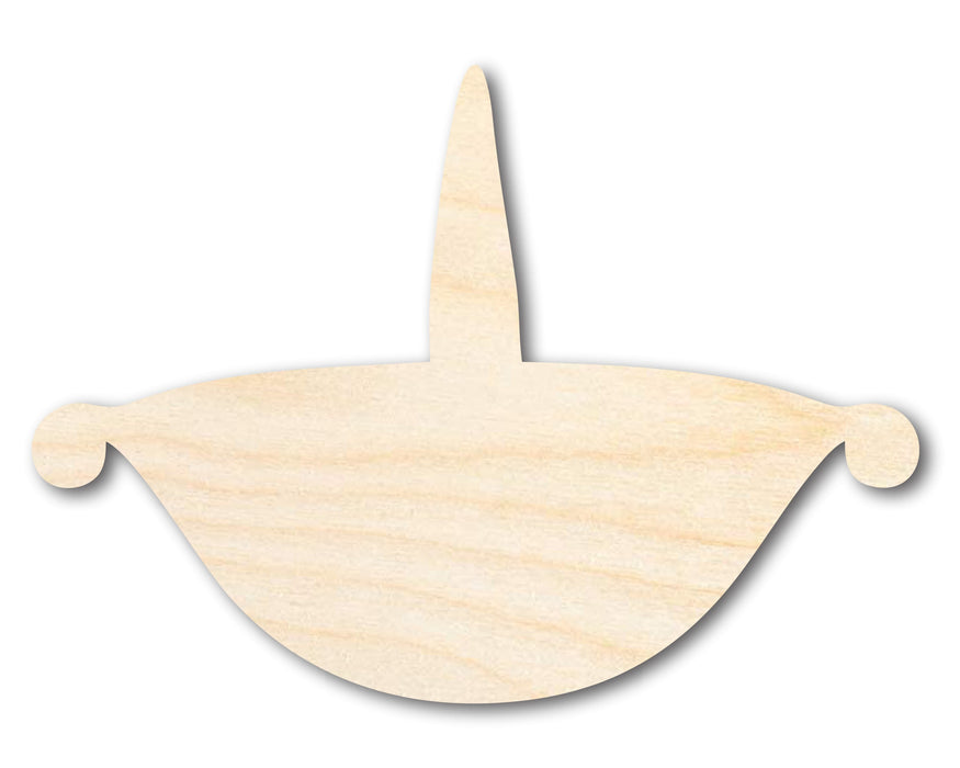 Unfinished Wood Diya Shape | Diwali | Craft Cutout | up to 46" DIY
