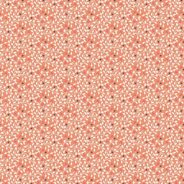 Little Bo - Berry Vines - Coral