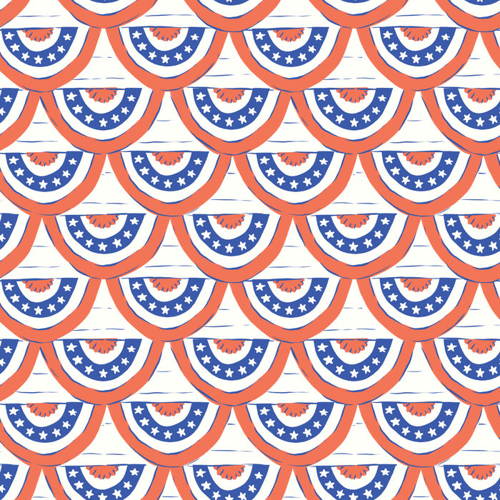 Stars, Stripes & Sun - Red White and Bunting