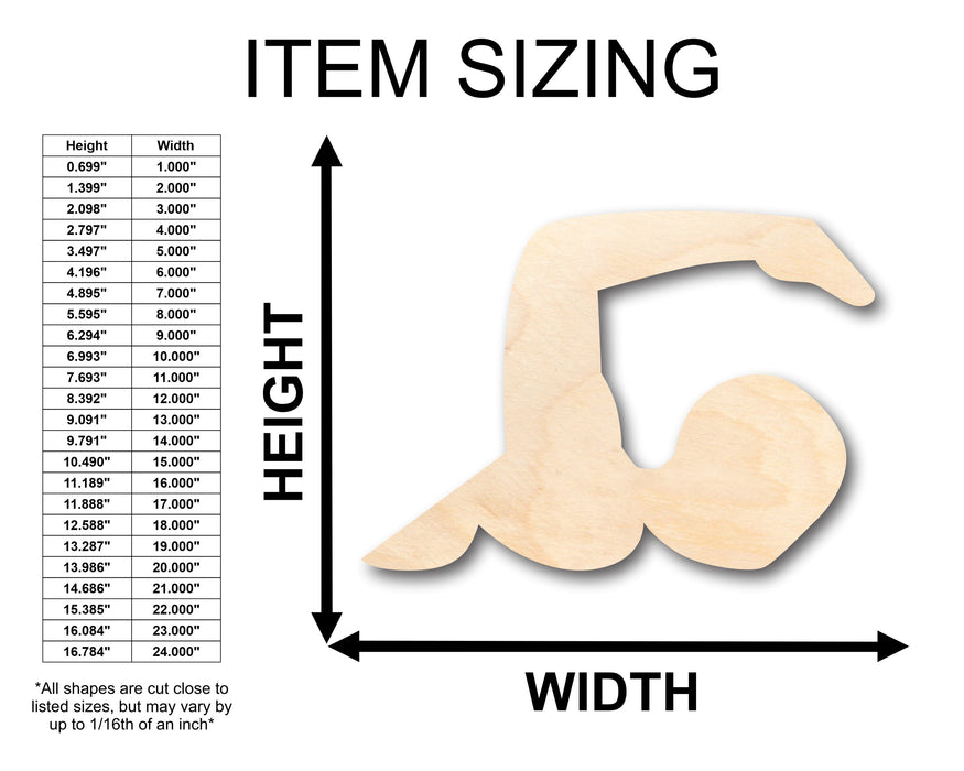 Unfinished Wood Swimming Shape - Craft - up to 46" DIY