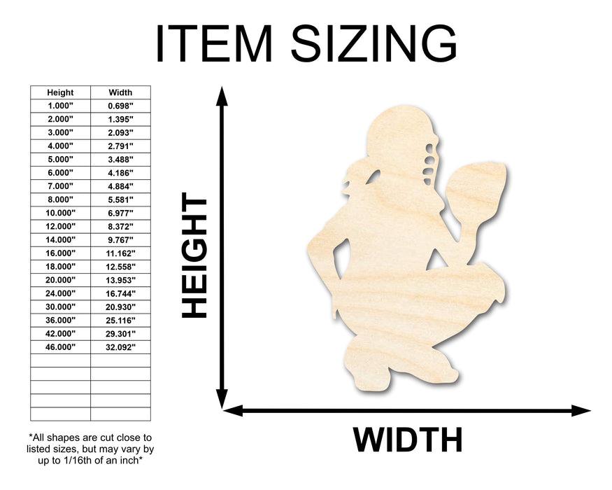 Unfinished Wood Softball Catcher Silhouette | DIY Softball Craft Cutout | up to 46" DIY
