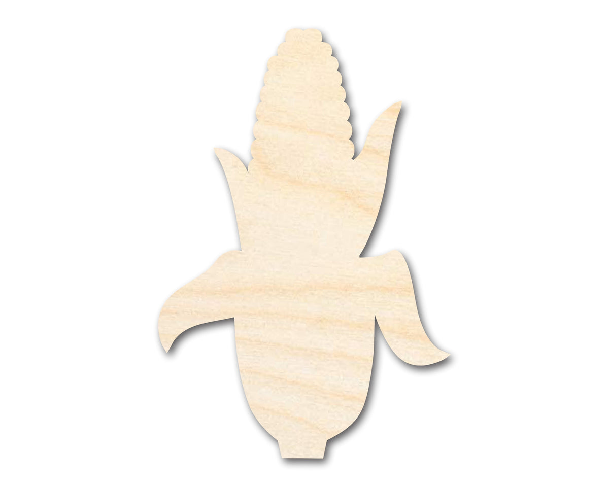 Unfinished Wood Corn on the Cob Shape | Craft Cutout | up to 46
