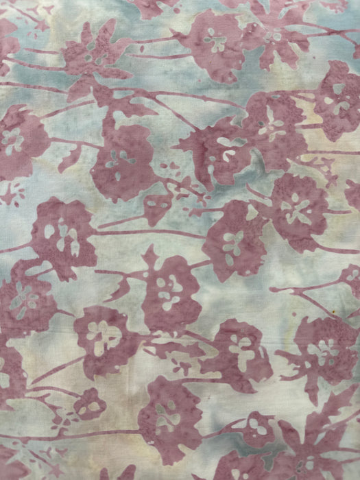 AN Light Lavender Floral on Baby Blue