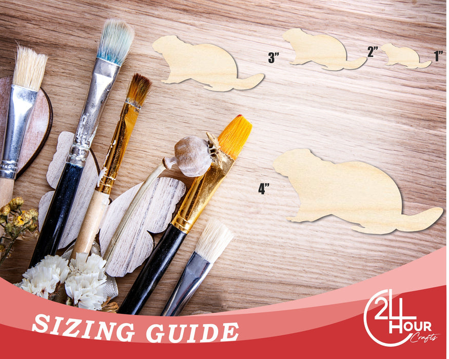Unfinished Wood Sitting Groundhog Shape | Groundhog Day | DIY Craft Cutout | up to 46" DIY