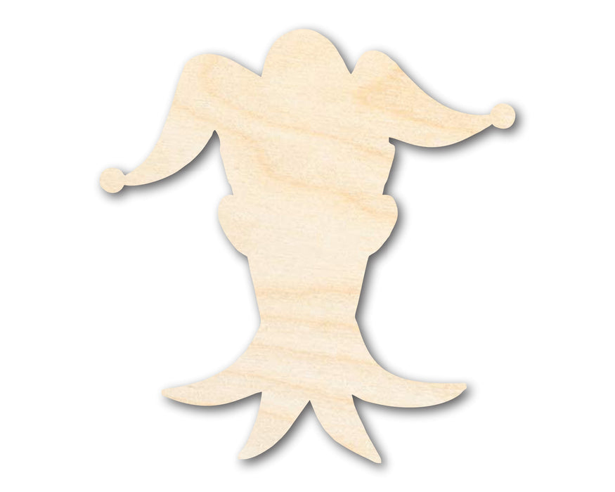 Unfinished Wood Jester Head Silhouette | Mardi Gras | DIY Craft Cutout | up to 46" DIY