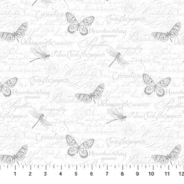 NC Orchids in Bloom 23875 10 White Gray