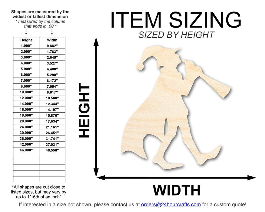 Unfinished Piper Wood Cutout Shape | DIY Craft Cutout | up to 46" DIY