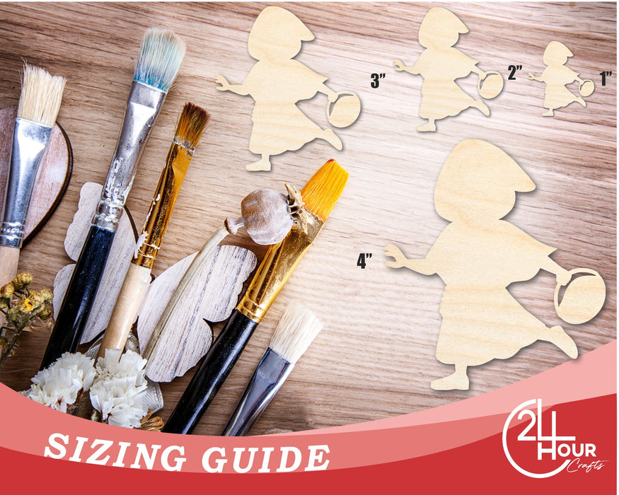 Unfinished Little Red Riding Hood Wood Cutout Shape | DIY Craft Cutout | up to 46" DIY