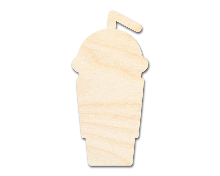 Unfinished Frappuccino Silhouette | DIY Craft Cutout | up to 46" DIY