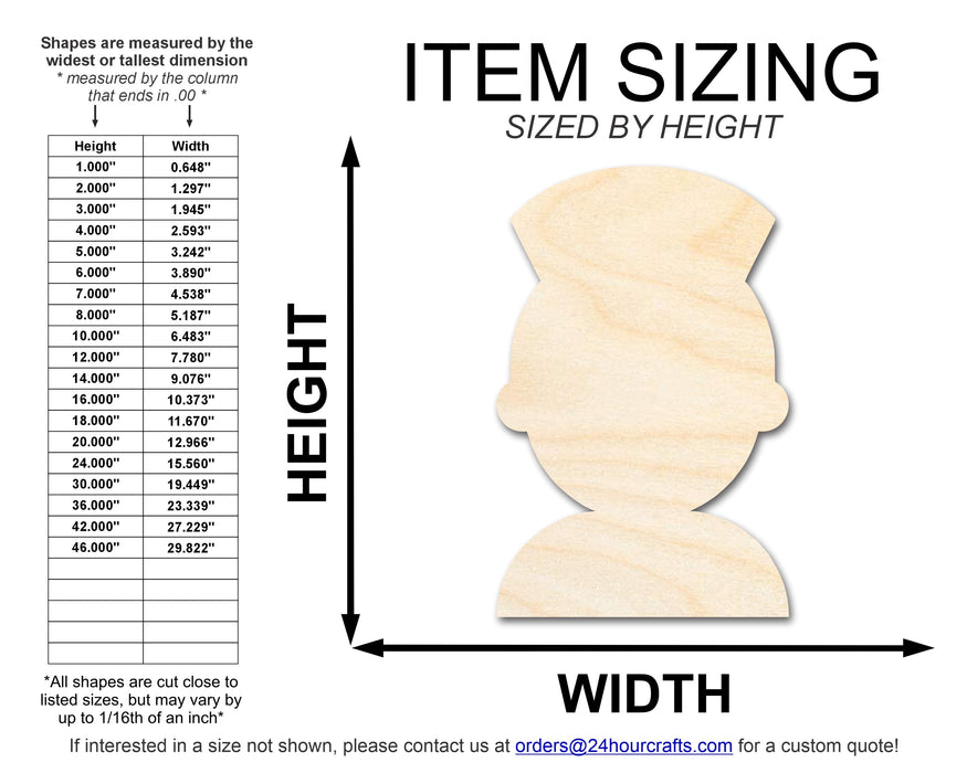 Unfinished Nurse Shape | DIY Craft Cutout | up to 46" DIY