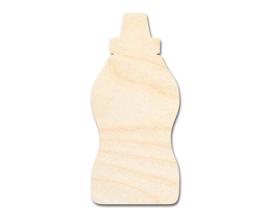 Unfinished Mustard Bottle Shape | DIY Craft Cutout | up to 46" DIY