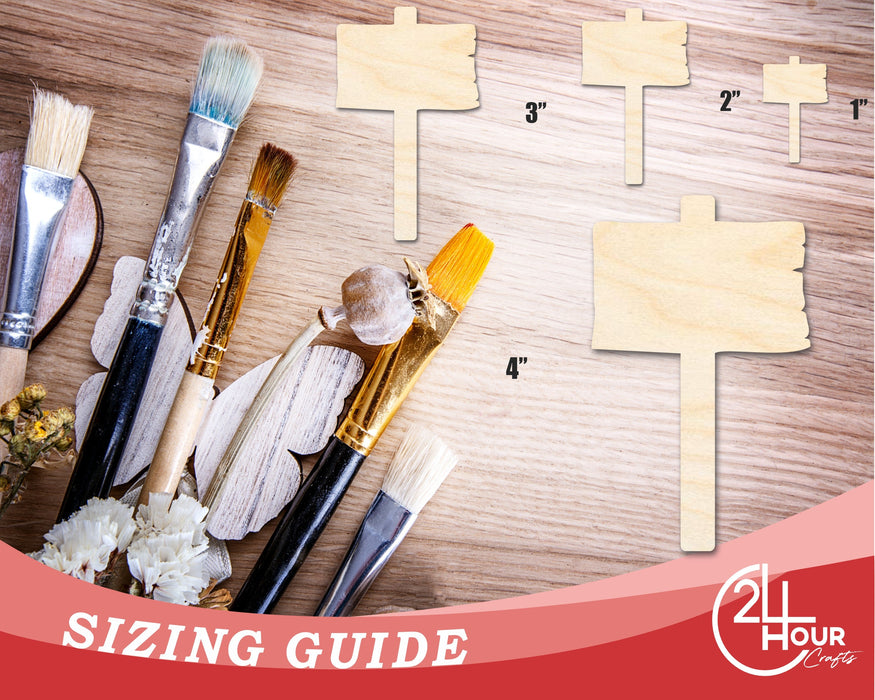 Unfinished Wooden Sign Shape | DIY Craft Cutout | up to 46" DIY