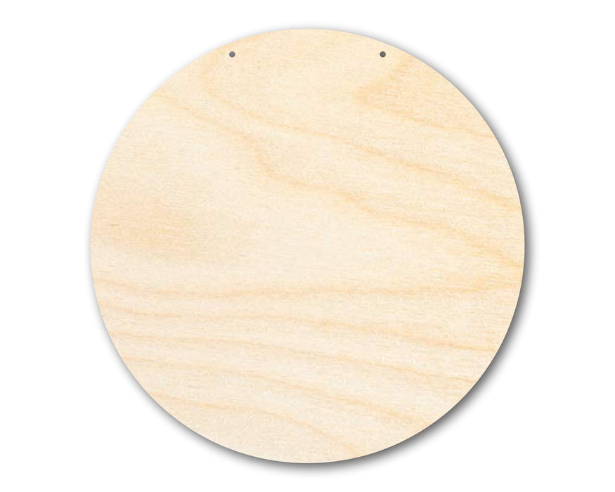 Unfinished Circle Door Hanger | DIY Craft Cutout | Door Hanger | up to 46" DIY