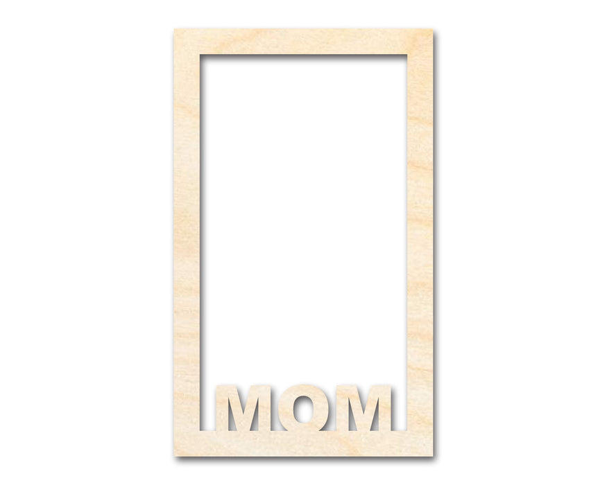 Unfinished Mom Frame Shape | DIY Craft Cutout | up to 46" DIY