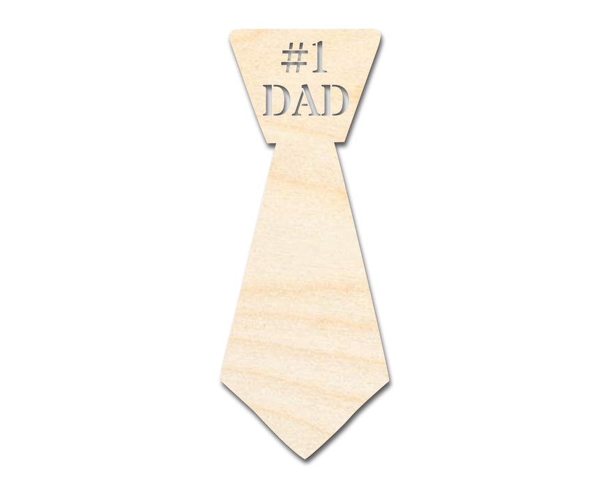 Unfinished Dad Tie Shape | DIY Craft Cutout | up to 46" DIY