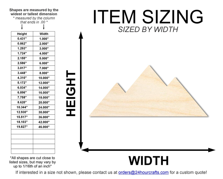 Unfinished Wood Great Pyramid of Giza Shape | DIY Craft Cutout | up to 46" DIY