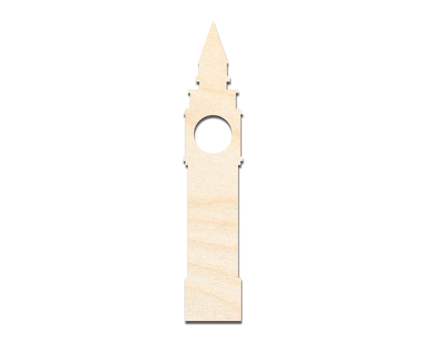 Unfinished Wood Big Ben Shape | DIY Craft Cutout | up to 46" DIY