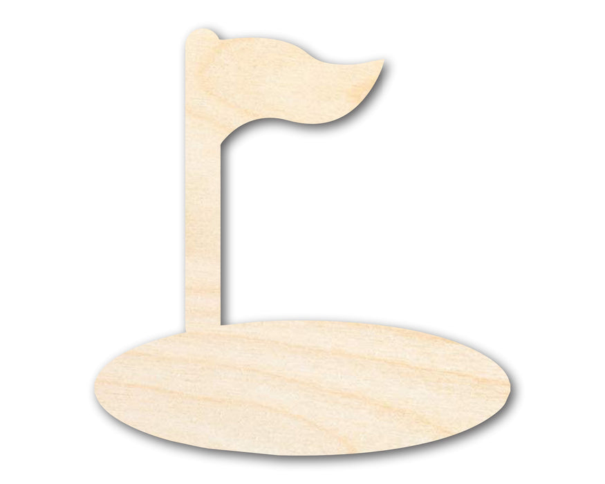 Unfinished Wood Golf Hole Shape | DIY Craft Cutout | up to 46" DIY