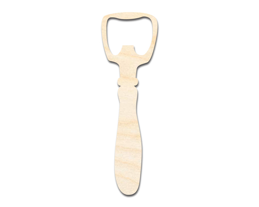 Unfinished Wood Bottle Opener Shape | DIY Craft Cutout | up to 46" DIY