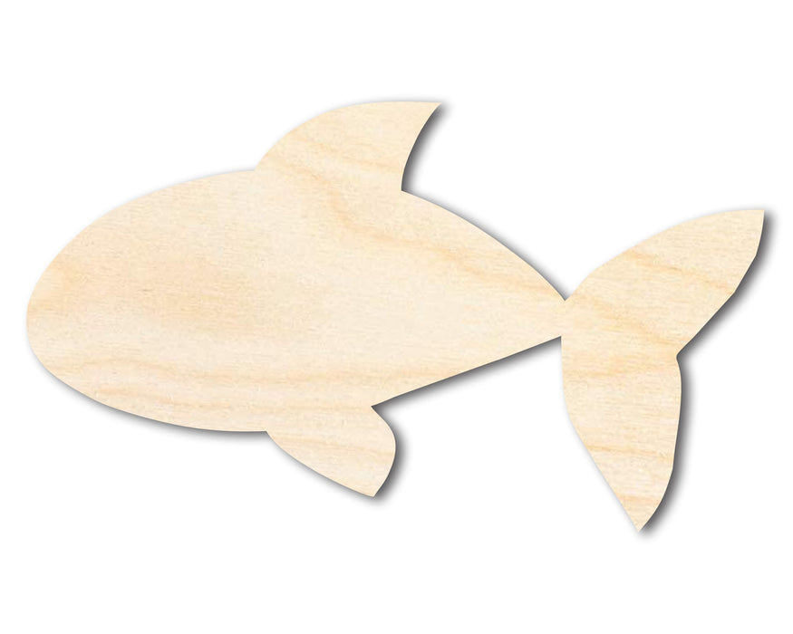 Unfinished Wood Cute Goldfish Shape | DIY Craft Cutout | up to 46" DIY