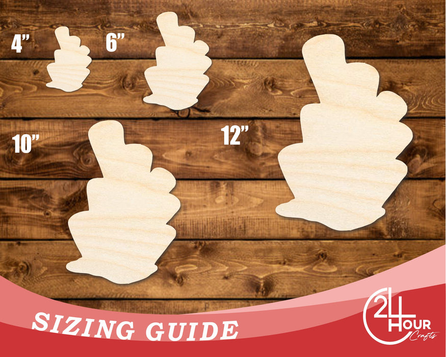 Unfinished Wood Coral Shape | DIY Craft Cutout | up to 46" DIY