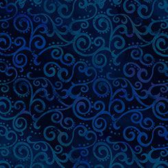 QT Ombre Scroll Wide 24775 N Navy