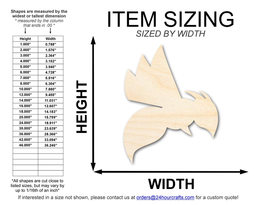 Unfinished Wood Hornet Mascot Shape | DIY Craft Cutout | up to 46" DIY