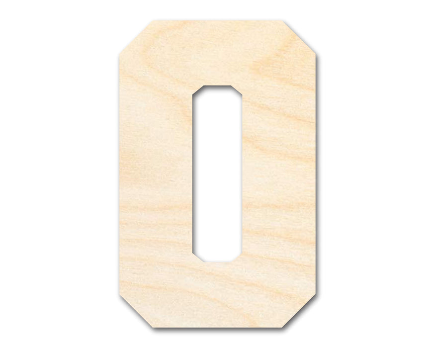 Unfinished Wood Varsity Team Font - O Shape | DIY Craft Cutout | up to 46" DIY