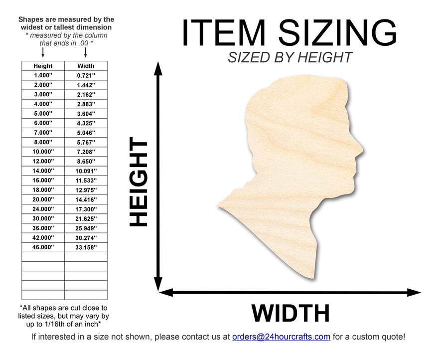 Unfinished Wood John F. Kennedy Shape | DIY Craft Cutout | up to 46" DIY