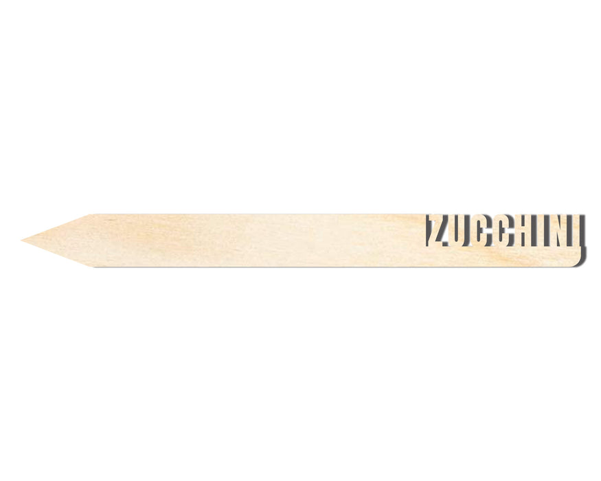 Unfinished Wood Zucchini Garden Stake | DIY Craft Cutout | up to 24" DIY