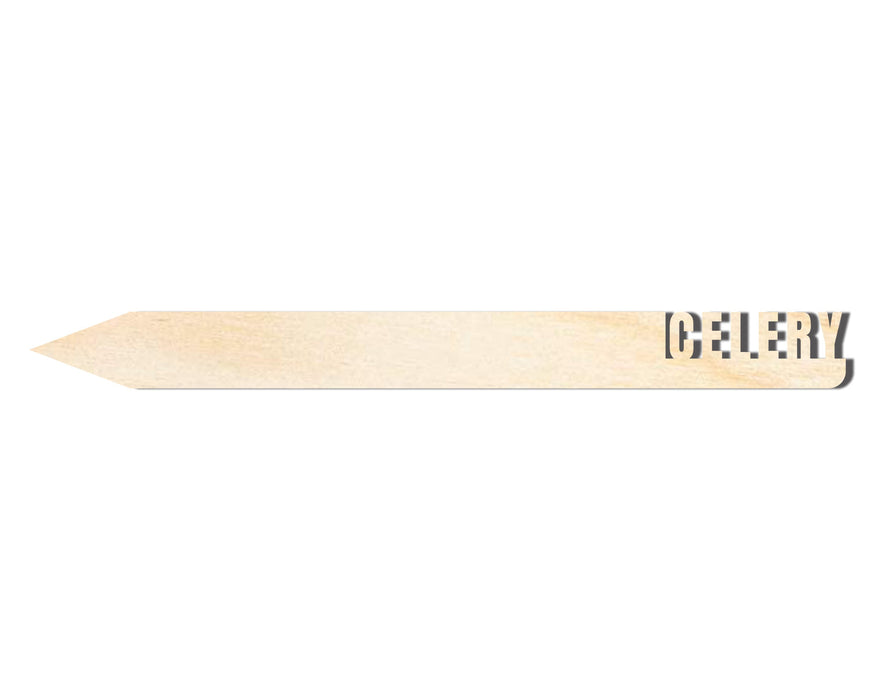 Unfinished Wood Celery Garden Stake | DIY Craft Cutout | up to 24" DIY