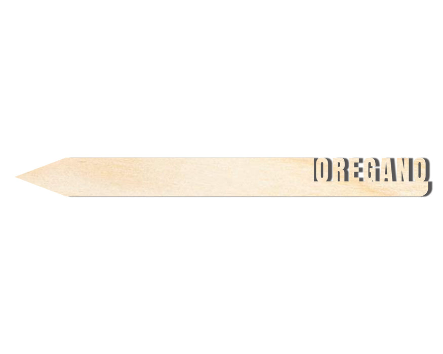 Unfinished Wood Oregano Garden Stake | DIY Craft Cutout | up to 24" DIY