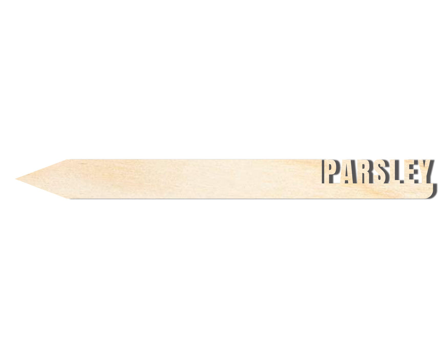 Unfinished Wood Parsley Garden Stake | DIY Craft Cutout | up to 24" DIY