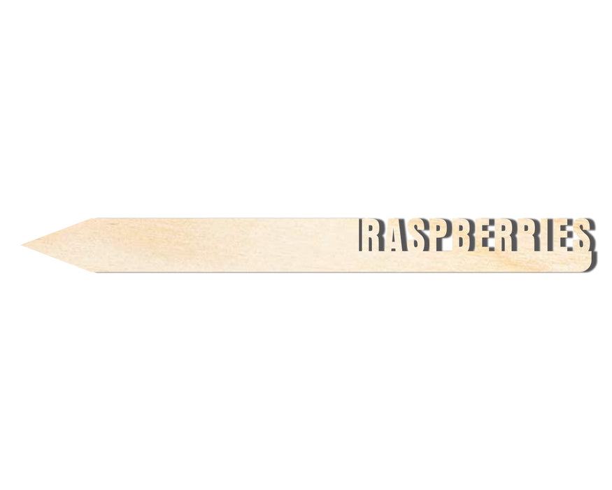 Unfinished Wood Raspberries Garden Stake | DIY Craft Cutout | up to 24" DIY