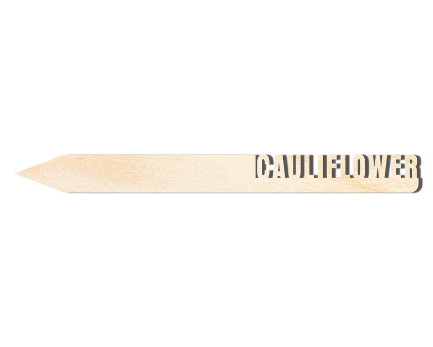Unfinished Wood Cauliflower Garden Stake | DIY Craft Cutout | up to 24" DIY