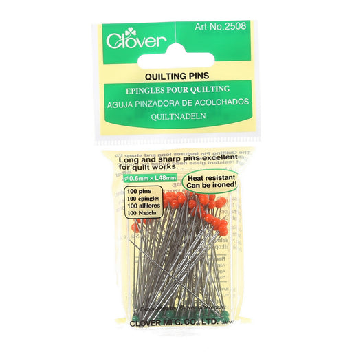 Clover Quilting Glasshead Pin Size 30 - 1-7/8in 100ct