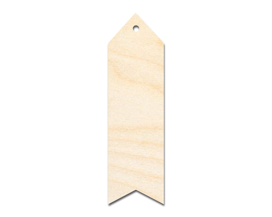 Unfinished Wood Wavy Simple Bookmark Shape | DIY Craft Cutout | up to 12" DIY